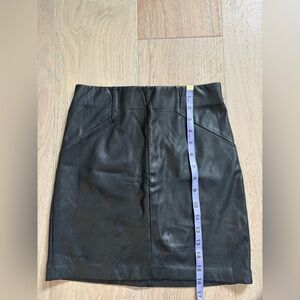 Dynamite Black Leather Pencil Skirt